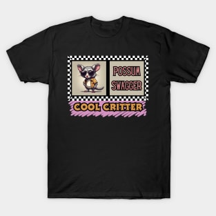 Cool Critter Possum Swagger cartoon style T-Shirt